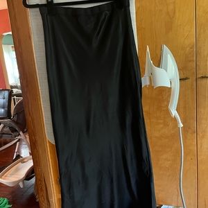Cami NYC- Black silk slip skirt, size S